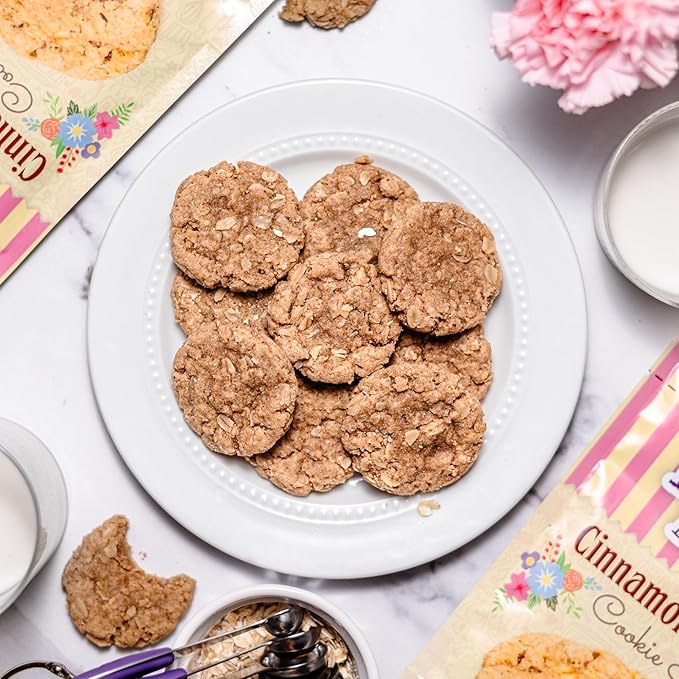 Peanut's Bake Shop - Vegan and Gluten-Free Cookie Mix | Non-GMO Kosher Cookie Mixes for Decadent Treats (Cinnamon Oatmeal - 3 Pack)