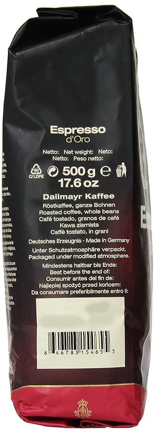 Dallmayr Espresso d'Oro Whole Bean Coffee 17.6 Ounce