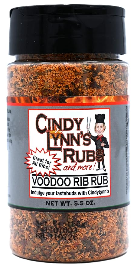 Cindy Lynn’s Dry Rub and Seasoning Variety Pack - 8-Pack of Our Most Popular Flavors Black Label Steak It Veggie Delight Voodoo Rib Rub Big Kahuna Chili Lime Cowboy Joe and XOXO (5.5oz)