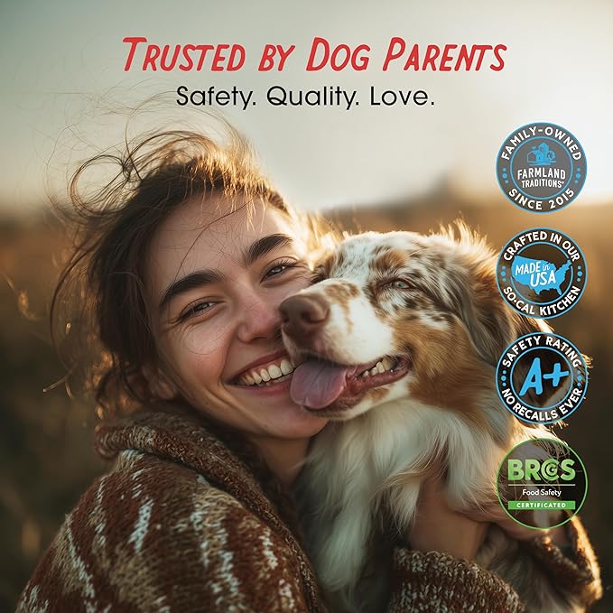 Farmland Traditions Dogs Love Chicken Jerky Dog Treats Premium Two-Ingredient Dog Jerky with USA-Raised Chicken &amp No Antibiotics Ever 3 Pound (Pack of 1) Bag.