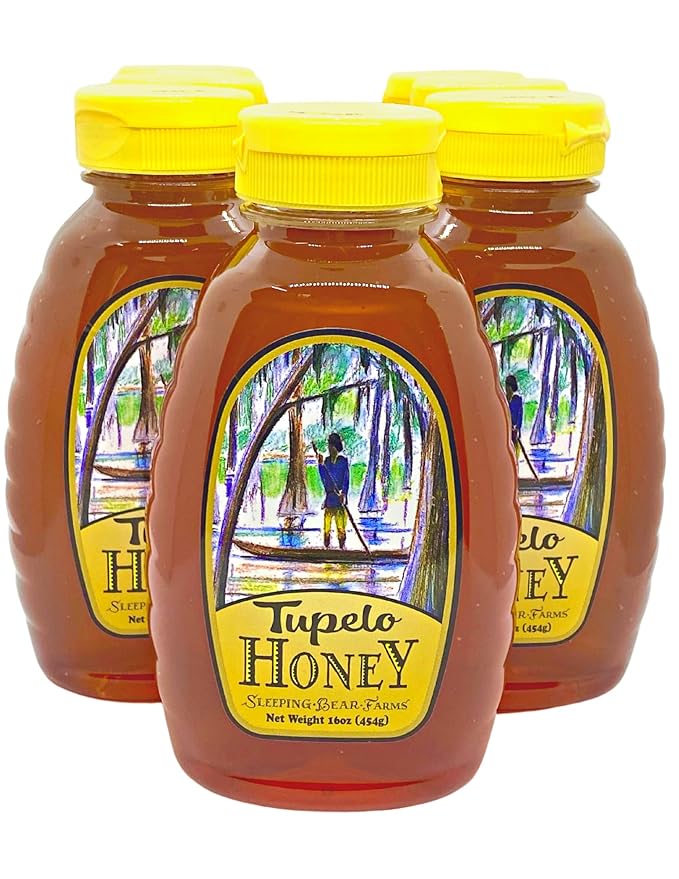 Tupelo Honey 16oz. Bottle - Bulk Case of 12 - Premium from Sleeping Bear Farms Beekeepers in the Florida Apalachicola River Basin
