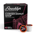 Brooklyn Beans Corner Donut Shop Gourmet Coffee Pods - Compatible with Keurig K Cup Brewers Including 2.0 Machines 40 Count Classic Donut Shop