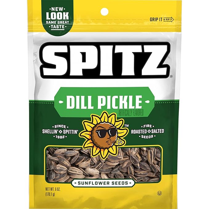 Spitz Sunflower Seeds Dill Pickle 6 Ounce (Pack of 9)