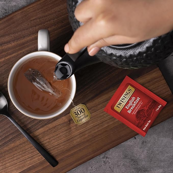 Twinings Variety Pack Tea Bags 25 Count (Pack of 6) Includes English Breakfast Earl Grey Lemon Ginger Peppermint Green and Chai Enjoy Hot or Iced 150 Teabags