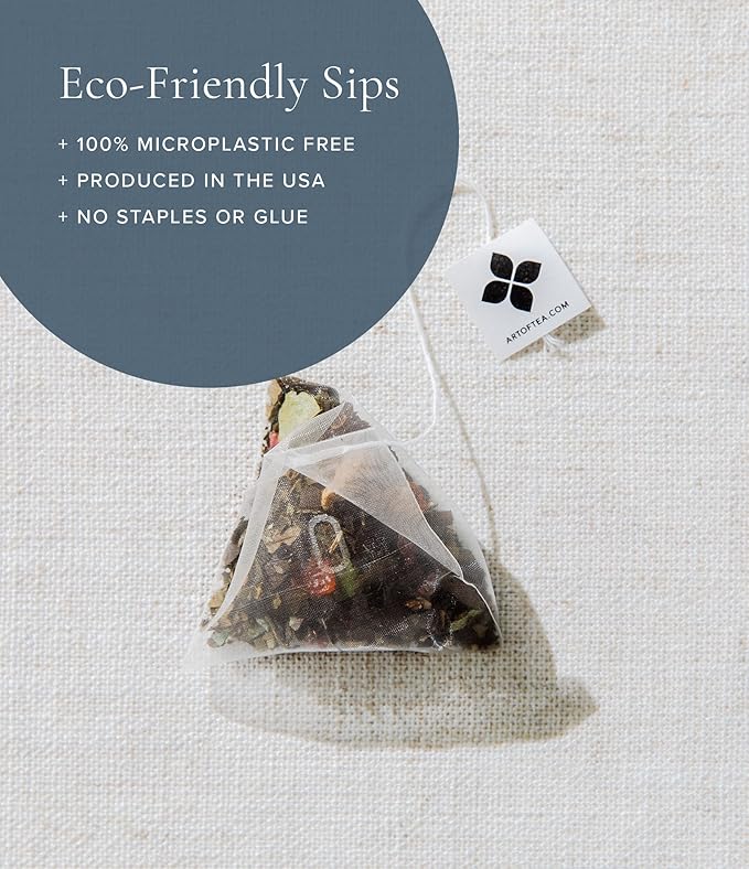 Art of Tea | French Lemon Ginger | 50 Pyramid Tea Bag Sachets