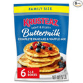 Krusteaz Complete Buttermilk Pancake and Waffle Mix Light &amp Fluffy 5 lb Bags (Pack of 6)
