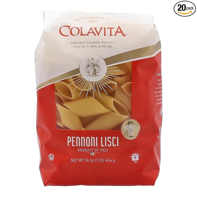 Colavita Pasta - Pennoni Lisci 1 Pound - Pack of 20