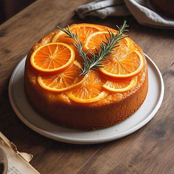 ANDY ANAND CHOCOLATIER Sugar Free Orange Glazed Cake 2 lbs - Fresh Natural Ingredients Handcrafted No Preservatives Perfect for Diabetics &amp Health-Conscious Dessert Lovers