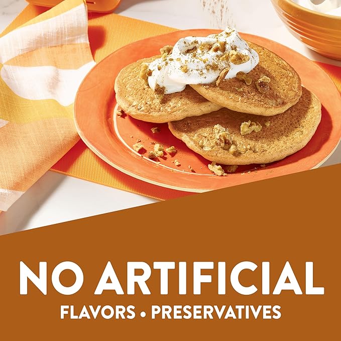 Krusteaz Light &amp Fluffy Pumpkin Spice Complete Pancake Mix 16-Ounce Boxes (Pack of 8)