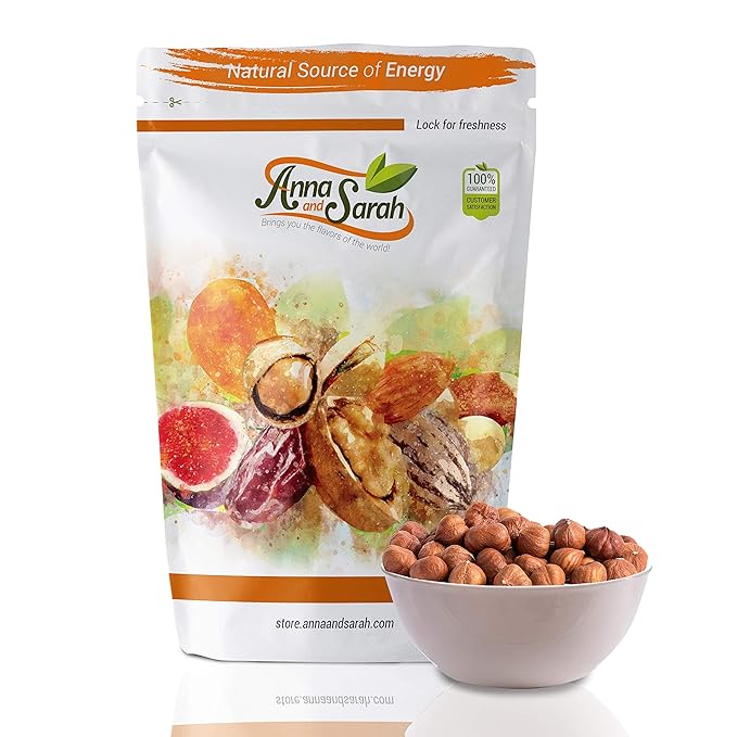 Anna and Sarah Raw Natural Oregon Hazelnuts in Resealable Bag 3 Lbs (1 Pack)