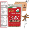 Papa Vince Organic Non Enriched Pasta - Ancient Grain high in fiber high in protein Timilia/Tumminia grown in Sicily Italy. Al dente texture nutty flavor busiate whole wheat that is anything but
