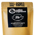 Edible Espresso - Dark Chocolate Covered Coffee Beans 150mg caffeine = one cup of coffee! Plant-based Dairy-Free Natural Energy. (1 pound / 16 servings)