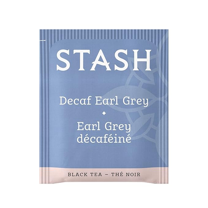 Stash Tea Decaf Earl Grey Black Tea - Decaf Non-GMO Project Verified Premium Tea with No Artificial Ingredients 18 Count (Pack of 6) - 108 Bags Total