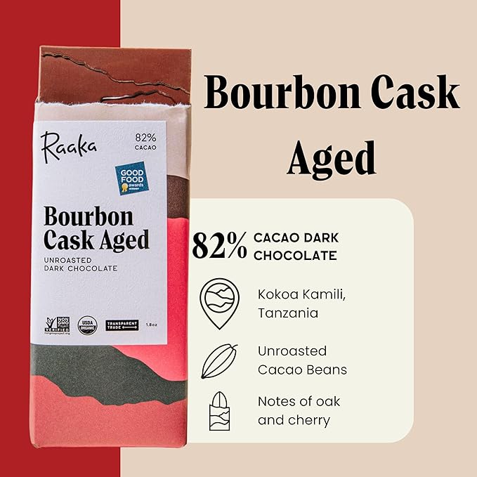 Raaka Chocolate Best Sellers Trio | Gourmet Dark Chocolate Gift | Organic Vegan Fair Trade Soy Free Non-GMO Gluten Free Kosher | 1.8oz Bars 3-Pack