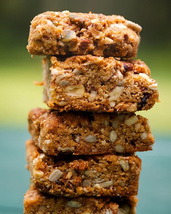 BeeFree Warrior Mix Gluten Free Granola - Chunky Granola Bites | Paleo Low Carb Grain Free Preservative Free Oat Free | Low Calorie Snacks | Bob's Salted Caramel 9 ounce bags 3 pack