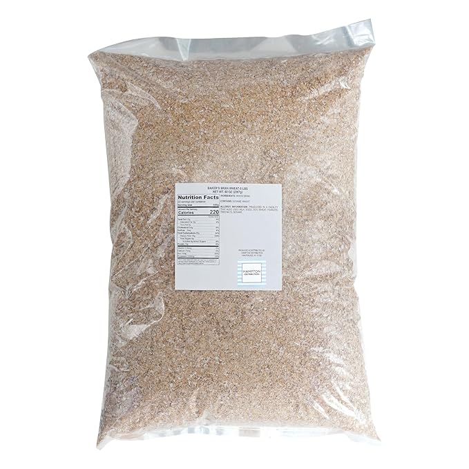 Wheat Baker's Bran 5 Pound Bulk Bag Hampton Distribution