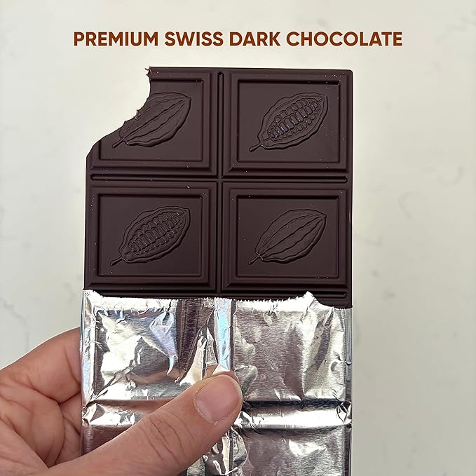 Chocotein - Protein Rich Fine Chocolate - Premium Swiss Dark Chocolate (71% Cocoa) - Double the Protein Half the Sugar than Regular Chocolate Bars - 3.5 oz (100g) Pack of 3 Bars