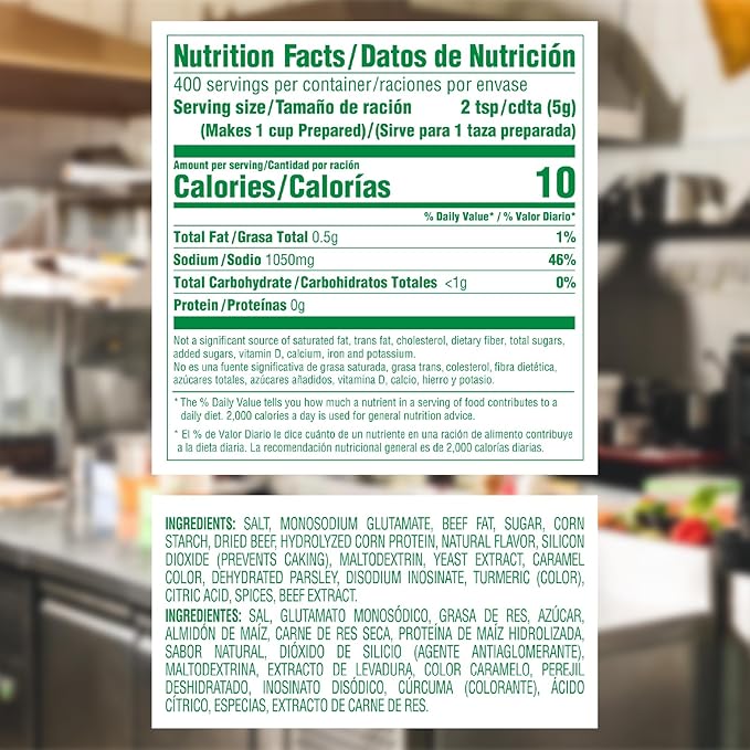 Knorr Professional Caldo de ResBeef Bouillon with Beef Flavor Granulated BaseBouillon as a BaseMarinadeFlavor EnhancerShelf Stable Convenience0g Trans Fat4.4 lbs(Pack of 2)