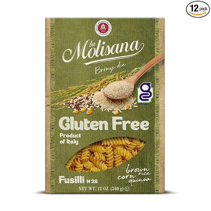 La Molisana Fusilli Gluten Free USA 28 340 Gram (Pack of 12)