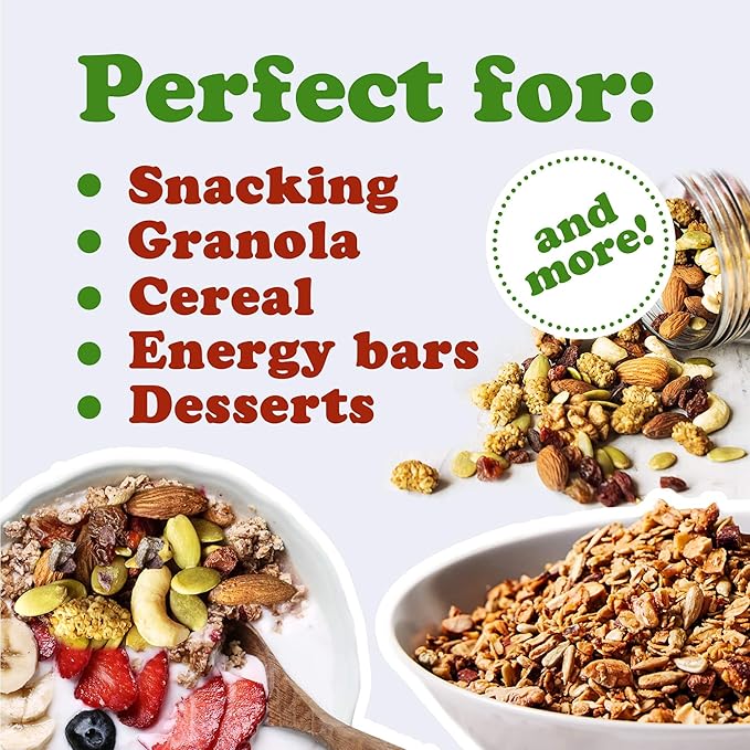 Food to Live - Organic Raw Munchies Snack Mix 1 Pound - Raw and Non-GMO Snack Mix Contains Cacao Nibs Raisins Almonds Cashews Walnuts Goji Berries Mulberries Pumpkin Seeds