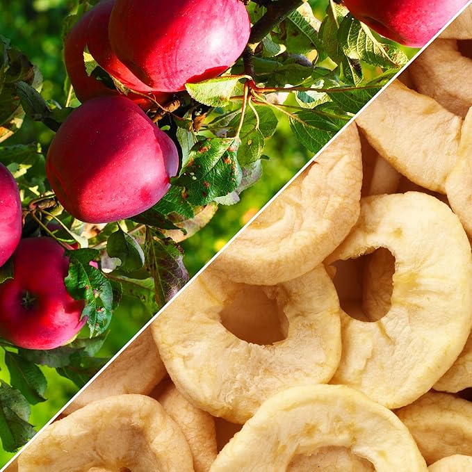 Dried Apple Rings by Its Delish 1 lb | Soft Dried Apple Rings Fruit - No Sugar Added