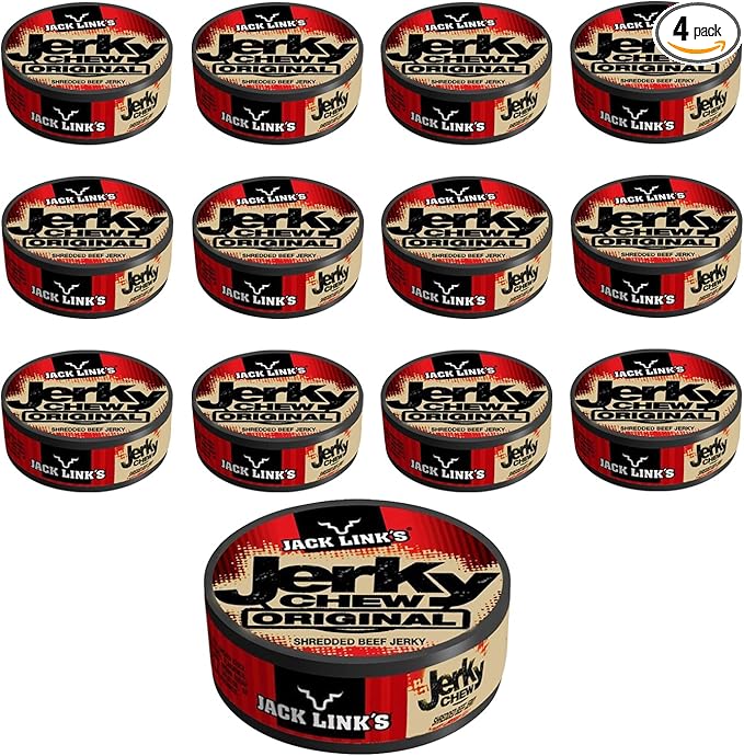 Jack Links 2.89 - Jerky Chew - Original Flavor 0.32-oz. Tins Pack of 12