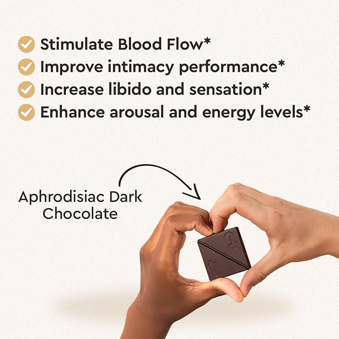 Tabs Dark Chocolate Squares (2 Boxes) - 60% Cocoa with Epimedium and Maca Root - Vegetarian and Gluten-Free