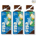 Figa Foods 63% Salty Cupuaçu Bar - Date Sweetened Vegan Gluten Free Caffeine Free Only 3 Ingredients plus Sea Salt - Chocolate's Brazilian Cousin [60g] - 3 Pack