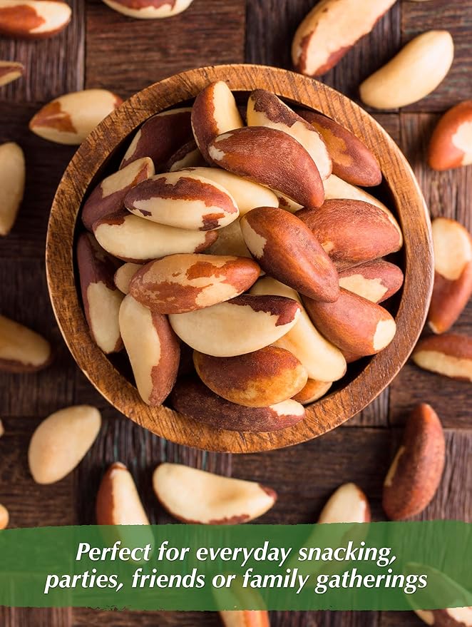 NUTS U.S. – Brazil Nuts | Shelled Whole Kernels | Raw and Unsalted | Non-GMO and Steam Pasteurized | Packed In Resealable Bags!!! (4 LBS)