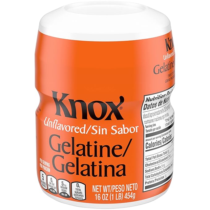 Knox Unflavored Gelatin - 1 lb - SET OF 3