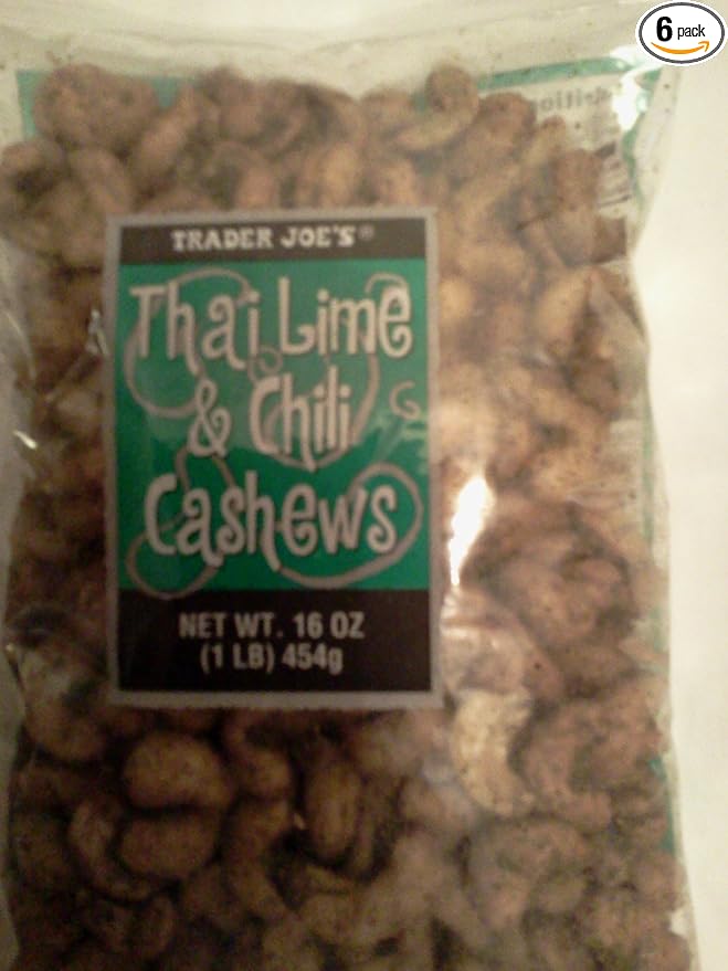 Trader Joe`s Thai Lime and Chili Cashew (6 Pack)