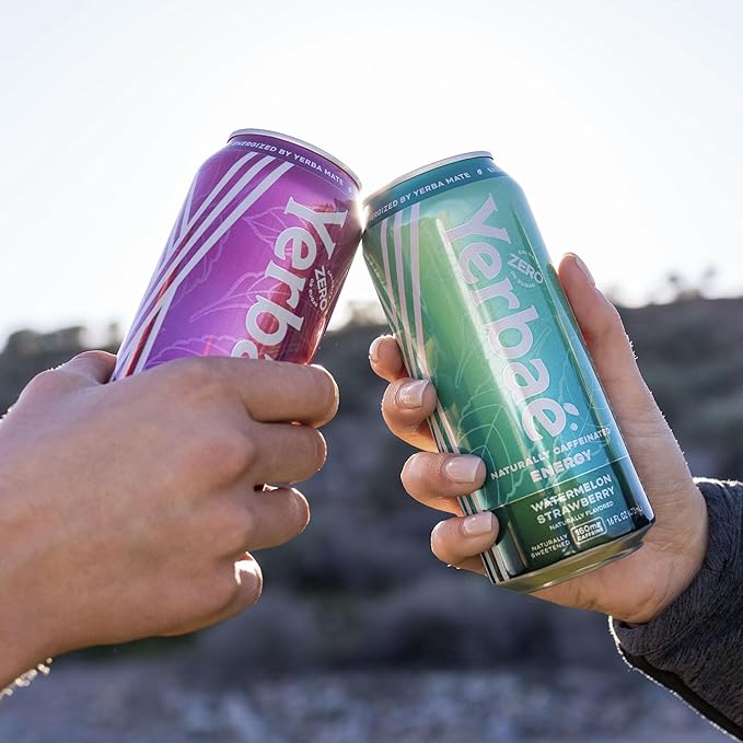 Yerbaé Energy Beverage - Variety Power Pack 0 Sugar 0 Calories 0 Carbs. Yerbae is Energized by Yerba Mate Plant-Based Healthy Alternative to Sugary Energy Drinks 16oz cans (12 Pack)