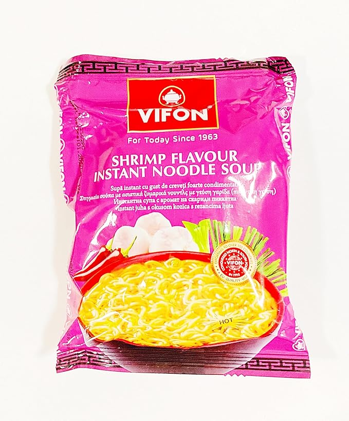Shrimp Flavour Instant Noodle Soup Hot 2.1 Oz 10 Packs