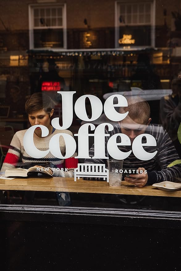 Joe Coffee Company (NYC Roaster) Half Moon Half Caffeinated Ground Specialty Coffee 12 oz Bag Rainforest Alliance Certified Kosher Climate Friendly