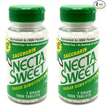 Necta Sweet Saccharin Tablets 1 Grain 1000 Tablet Bottle (Pack of 2)