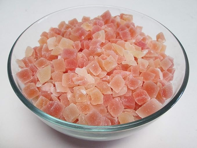 Natural Dried Papaya Dices Low Sugar Unsulphured (4 pounds)