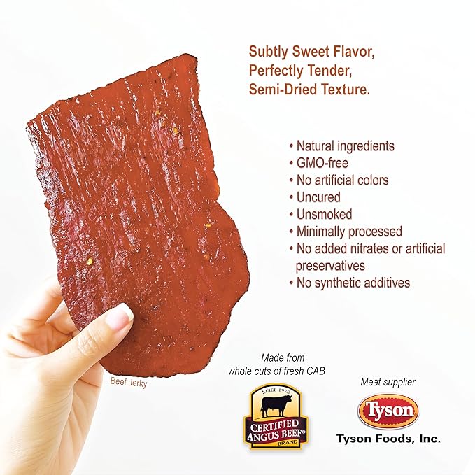 VP#1 BEEF+PORK JERKY - ORIGINAL FLAVOR (Pork Beef Bacon each 4oz) *Fresh Grilled to Order *Shipped the Same Day *L.A. Times Handmade Gift Winner
