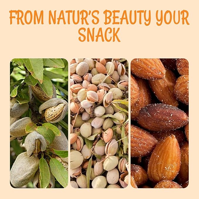 Oh! Nuts Almonds - Dry Roasted Salted Almonds - 2 lb - Salted Bulk in NY Zip-Seal Bag