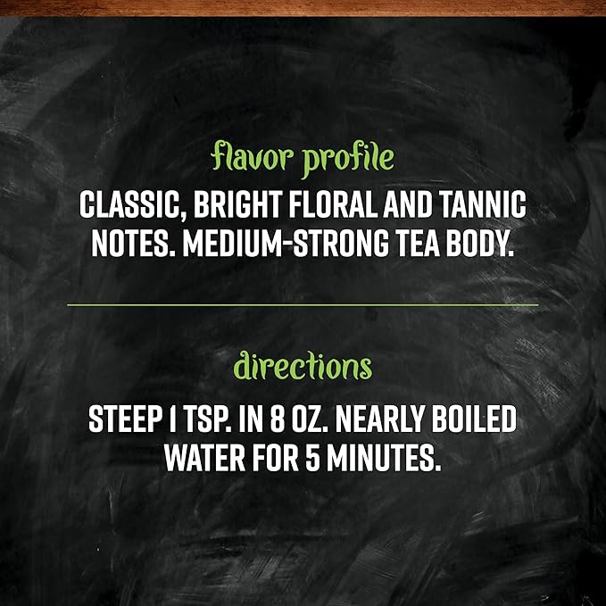 Frontier Co-op Organic Ceylon Black Tea 1-Pound Bulk High-Grown Orange Pekoe Medium-Strong Tea Body Kosher Fair Trade