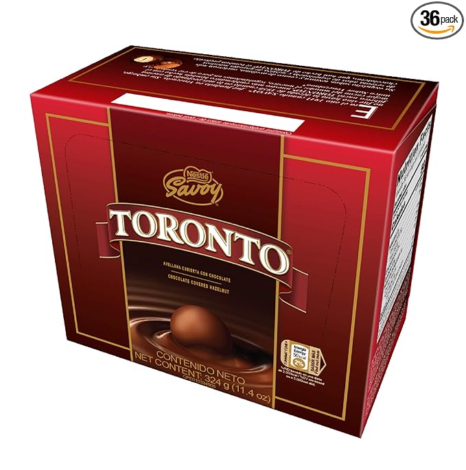Nestle Savoy Toronto Chocolate Covered Hazelnut Savoy 36 Unit NET Wt 324g