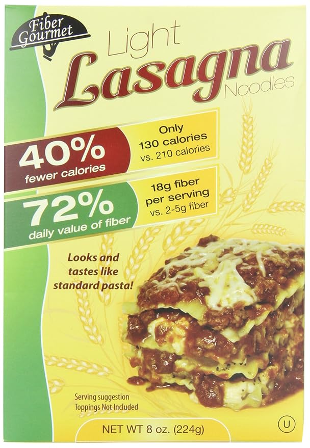 Fibergourmet Light Lasagna 12-Count Packages