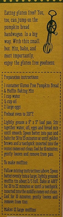 Trader Joe's GLUTEN FREE Pumpkin Bread &amp Muffin Baking Mix ( 2 PACK)
