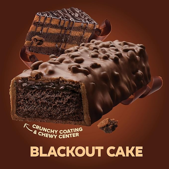 Pure Protein AMMMAZE Blackout Cake Protein Bars 12 Count – 20g Protein 3g Fiber No Added Sugar – Chocolate Meal Replacement - On the Go Snacks