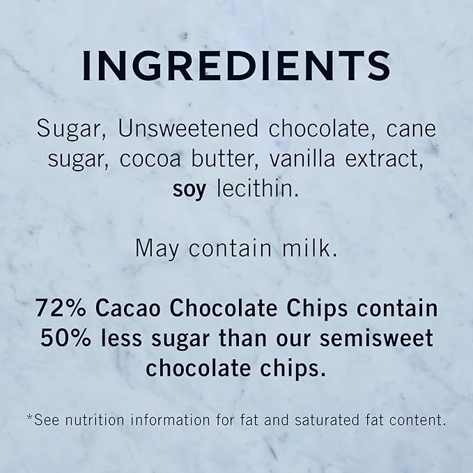 GHIRARDELLI 72% Cacao Dark Chocolate Premium Baking Chips 10 oz Bag Rich Bittersweet Chocolate Chips Made with Real Vanilla Extract