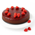 ANDY ANAND CHOCOLATIER Luxurious Sugar-Free Raspberry Chocolate Truffle Cake 9 Handcrafted with Real Chocolate &amp Cream Perfect for Desserts Lovers (2.8 lbs)