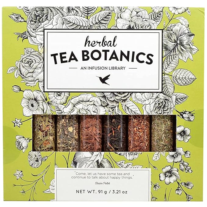 eat.art Tea Botanics | Globally Sourced Herbal Tea Sampler Gift Set | 8-Pack Gift Set