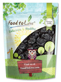 Food to Live Pitted Prunes 2 Pounds - Whole Dried Plums Unsulfured Unsweetened Non-Infused Non-Irradiated Vegan Raw Bulk