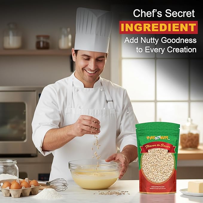 Raw Sunflower Seed Kernels by We Got Nuts - Premium Quality Kosher Shelled Sunflower Seeds - Natural &amp Healthy Fitness &amp Diet-Friendly Snack- Raw Shelled &amp Unsalted- Air-Tight Resalable B