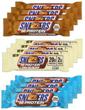 Snickarss HI-Protein Chocolate Bar Delicious Recovery Fuel for Fitness &amp Snacking (12 Pack Verity Mix)