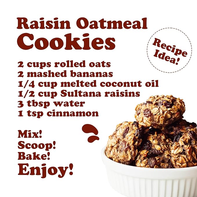 Food to Live Sultana Raisins 5 Pounds – Natural Dried Grapes for Baking Snacking &amp Trail Mixes. No Sugar Added Unsulfured Lightly Coated with Sunflower Oil. Perfect Pantry Staple